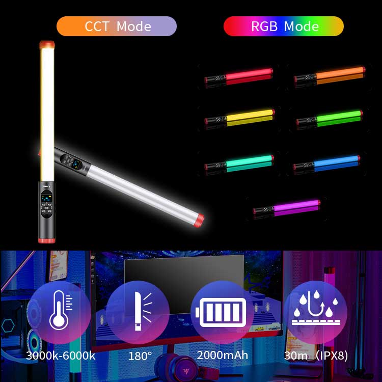 باتوم لایت جی ماری مدل Jmary FM-128RGB - تصویر 2