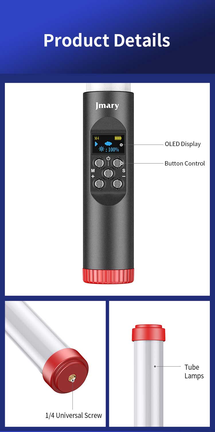 باتوم لایت جی ماری مدل Jmary FM-128RGB