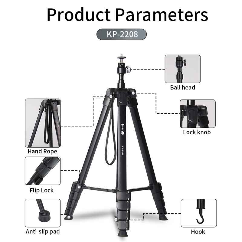 سه پایه دوربین جی ماری مدل Jmary KP-2208 - تصویر 2