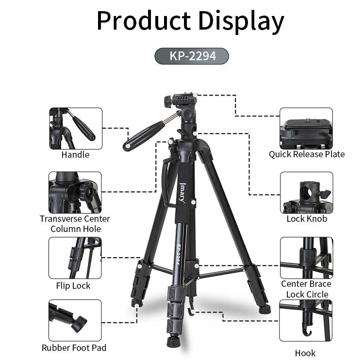 سه پایه دوربین جی ماری مدل Jmary KP-2294 - تصویر 5