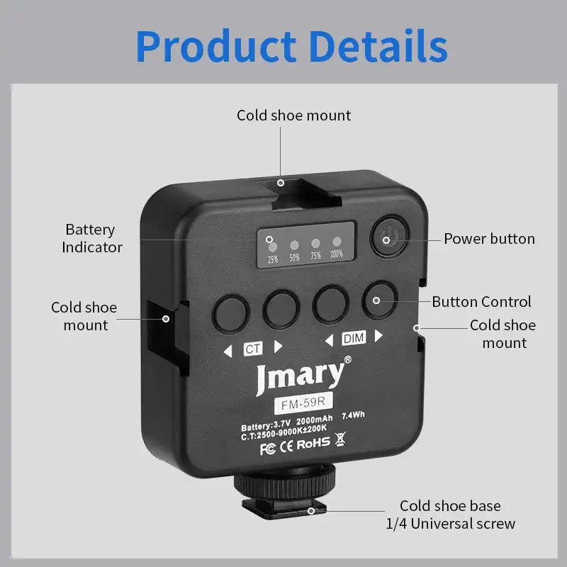 نور ثابت جی ماری مدل Jmary FM-59R - تصویر 2