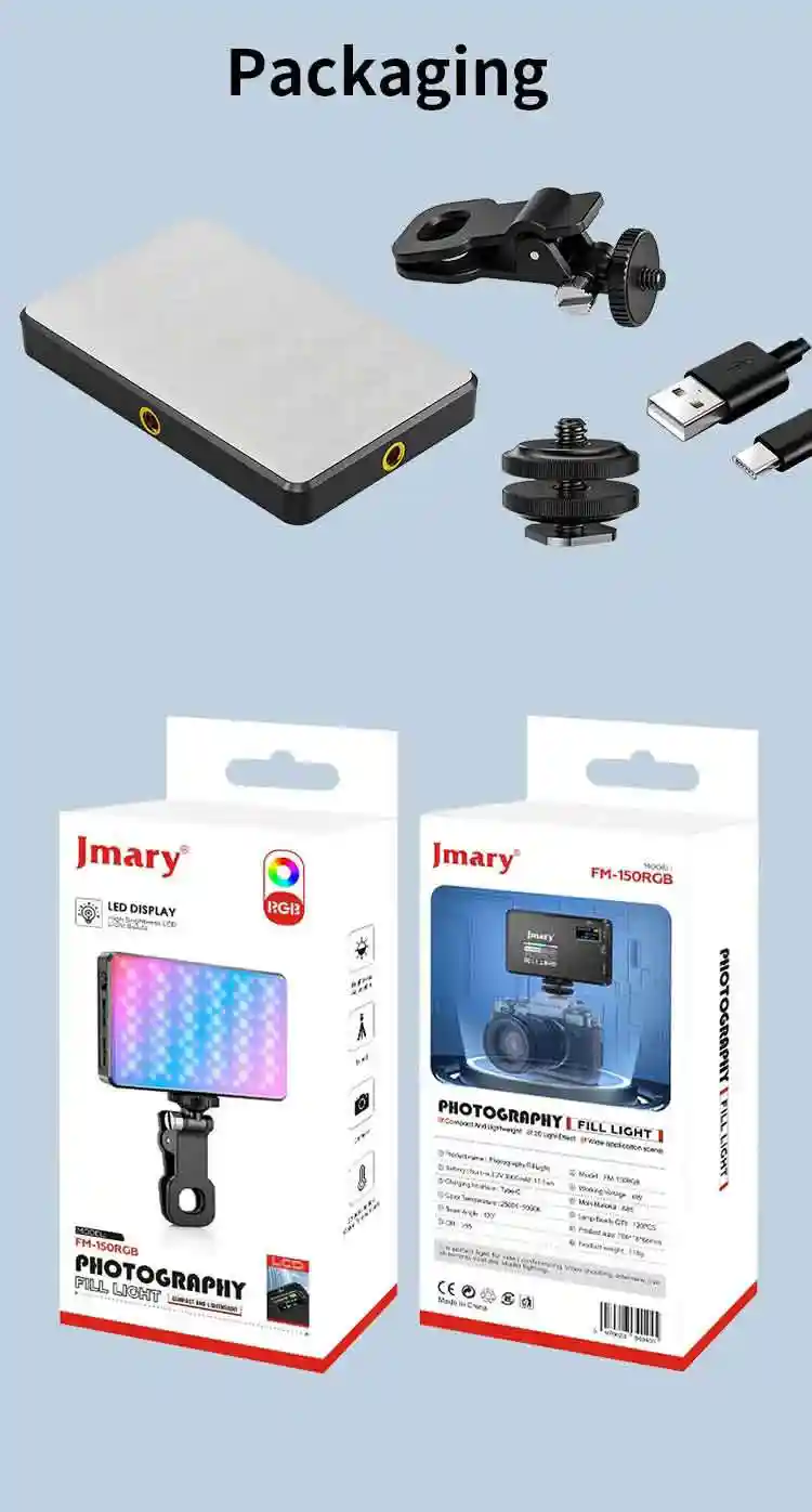 نور ثابت ال ای دی جی ماری مدل Jmary FM-150RGB